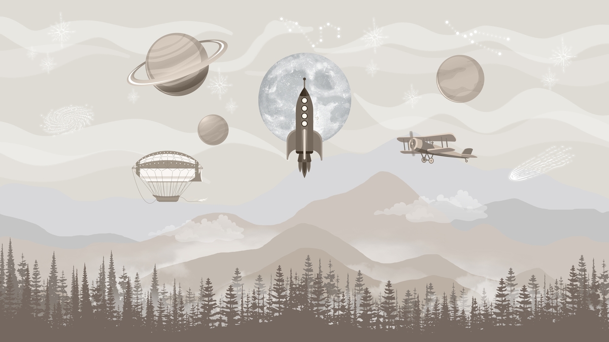 Фотообои на заказ по индивидуальному размеру Citydecor Universe 49