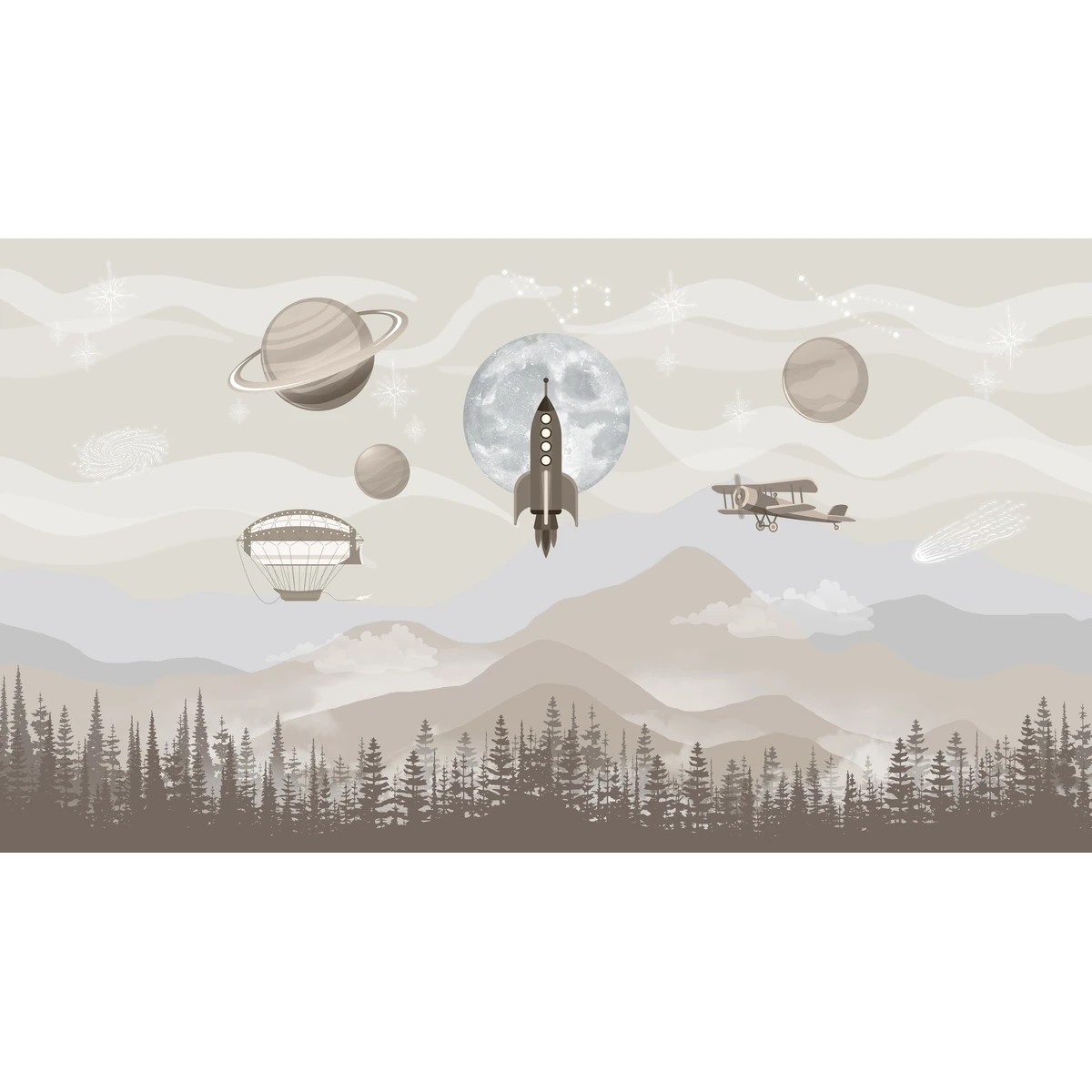 Фотообои на заказ по индивидуальному размеру Citydecor Universe 50