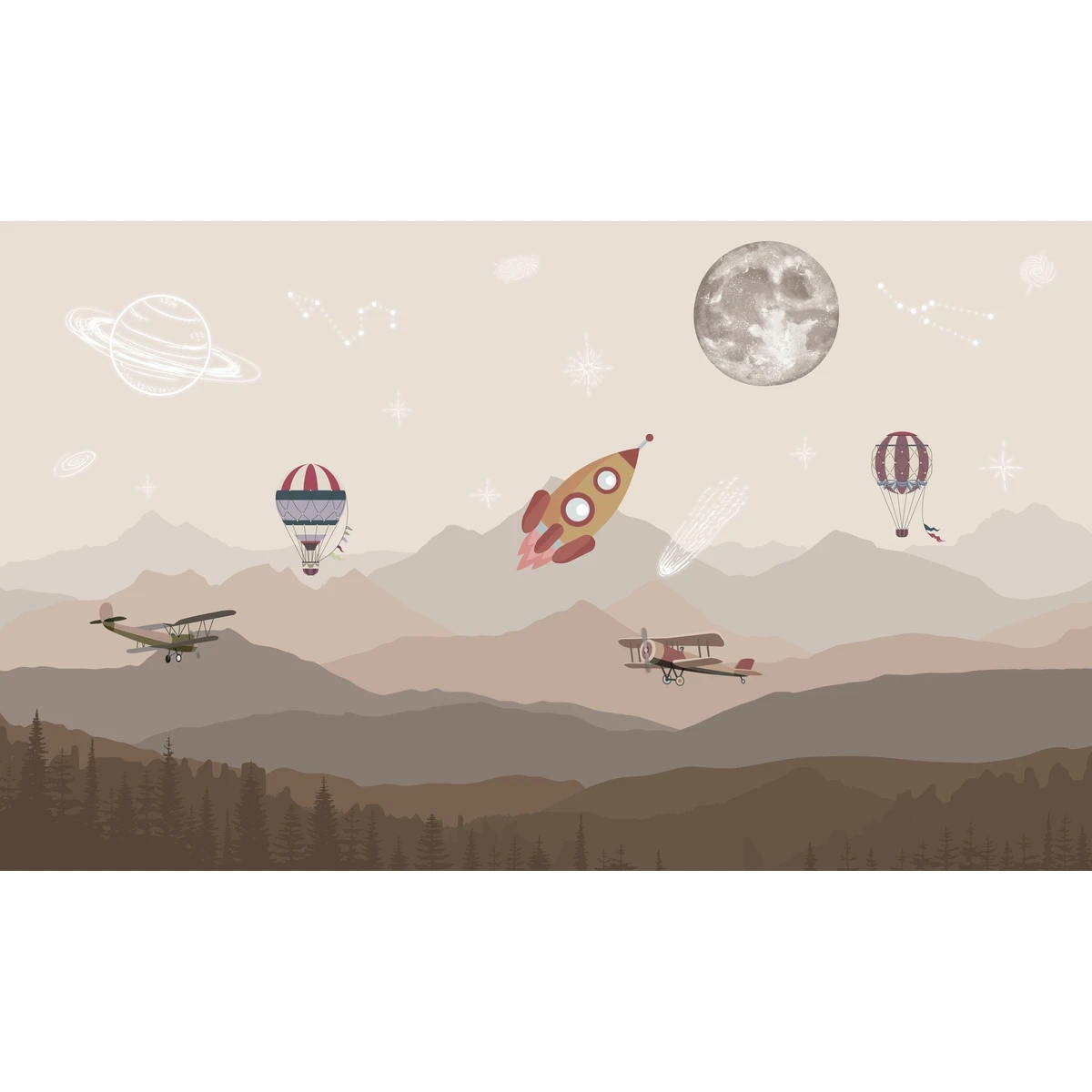 Фотообои на заказ по индивидуальному размеру Citydecor Universe 51