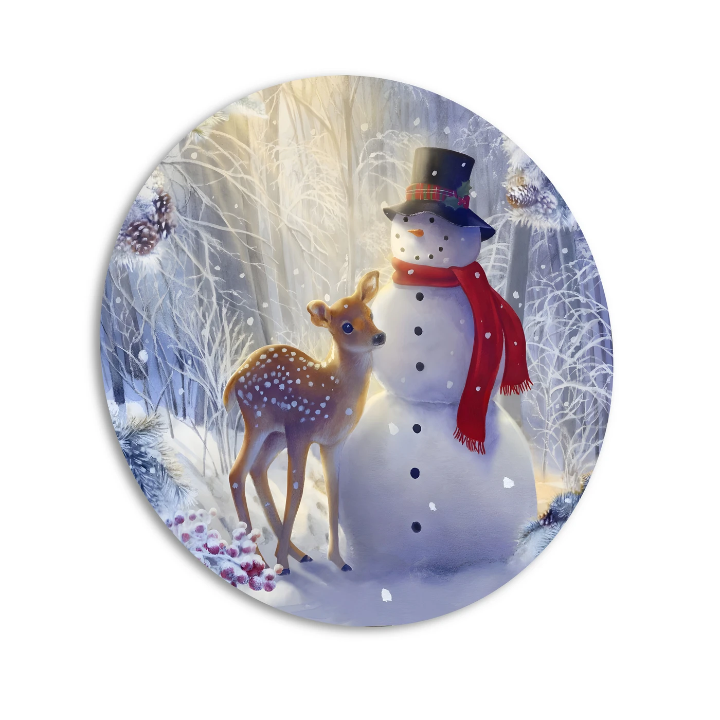 Картина-мегаборд круглая Citydecor New Year 10