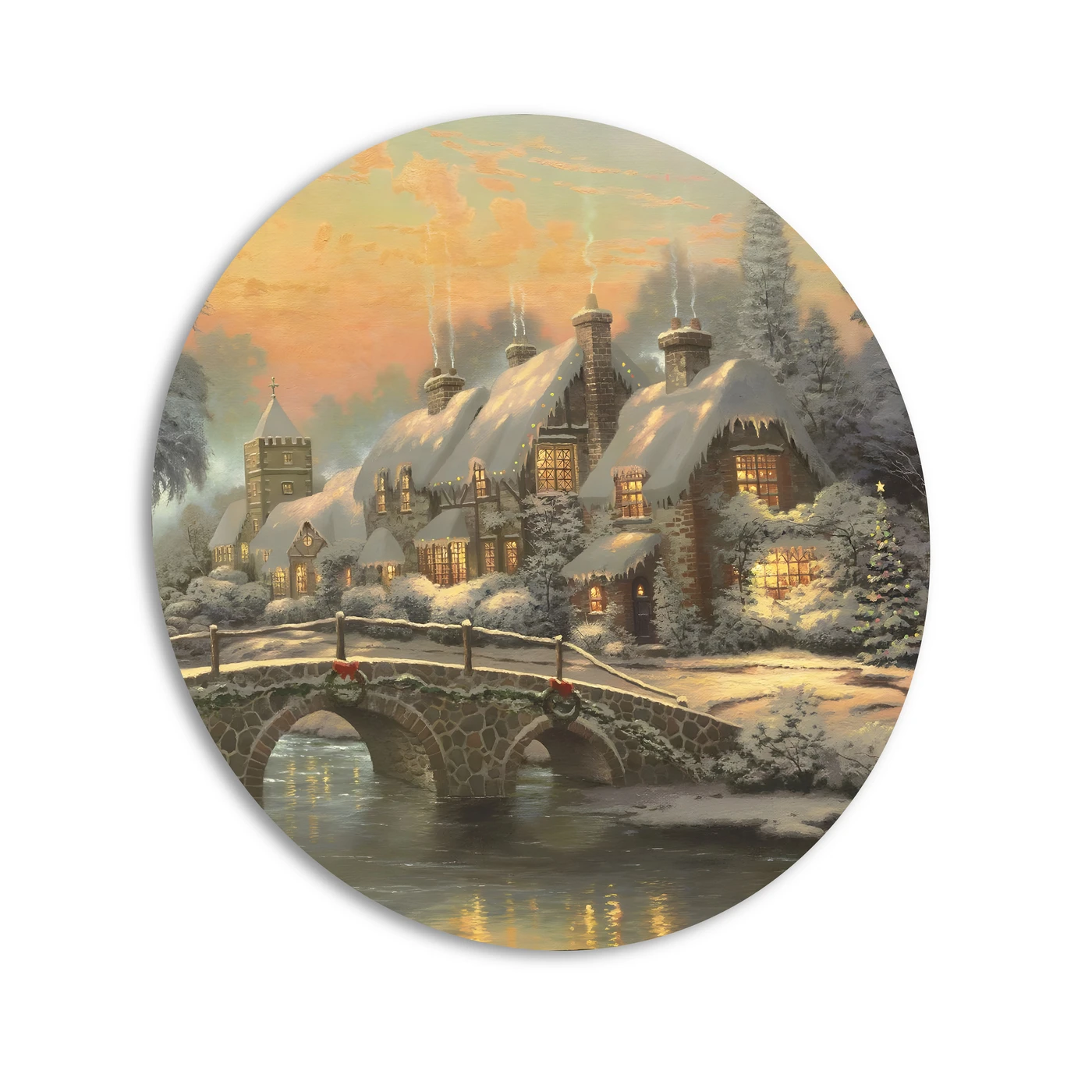 Картина-мегаборд круглая Citydecor New Year 2