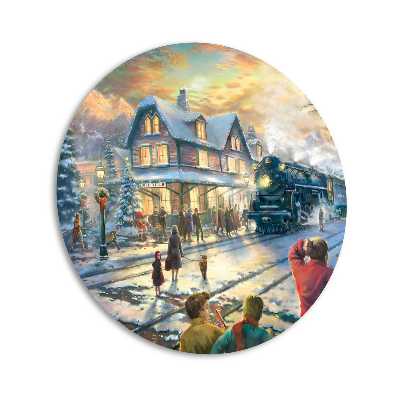 Картина-мегаборд круглая Citydecor New Year 6