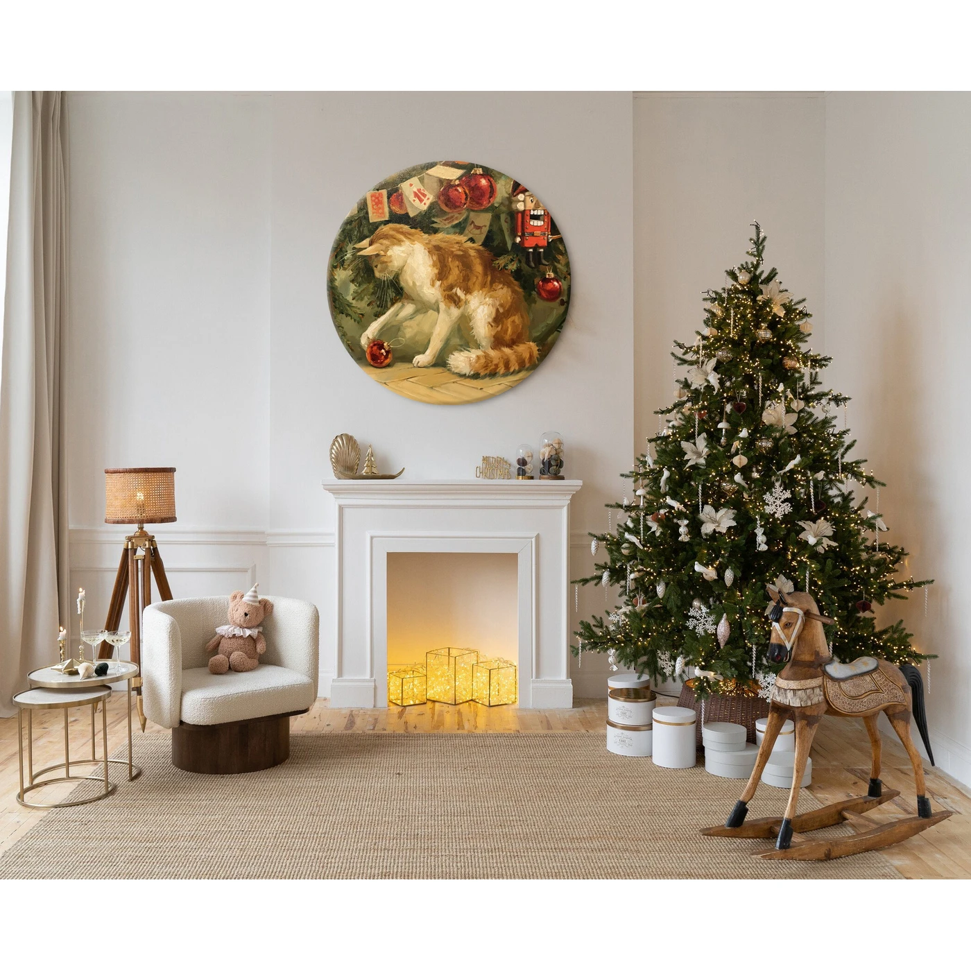 Картина-мегаборд круглая Citydecor New Year 8