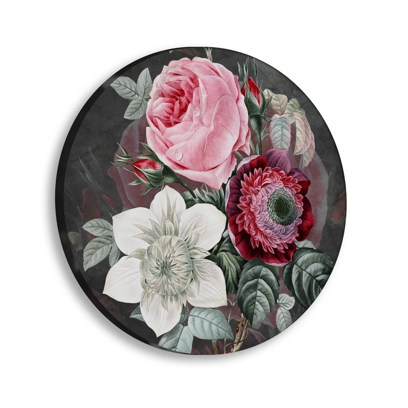 Картина-мегаборд круглая Citydecor Flowers 10