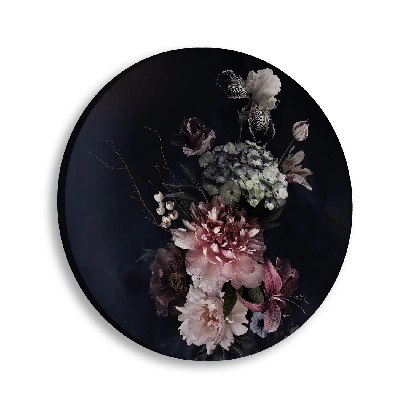 Картина-мегаборд круглая Citydecor Flowers 9