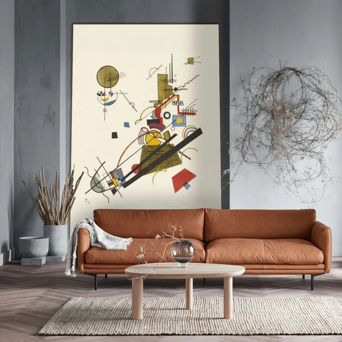 Картина-мегаборд Citydecor Василий Кандинский, Параллельные диагонали