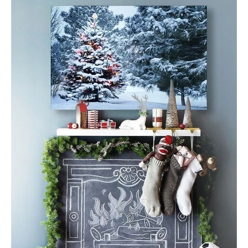Модульная картина Citydecor Новый год арт. 1.155 (1 модуль) 60x90 см