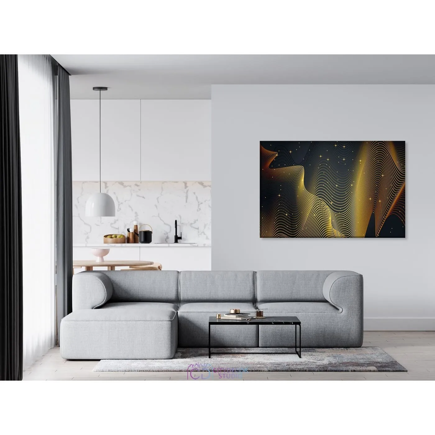 Модульная картина Citydecor Абстракция арт. 1.176 (1 модуль) 60x90 см