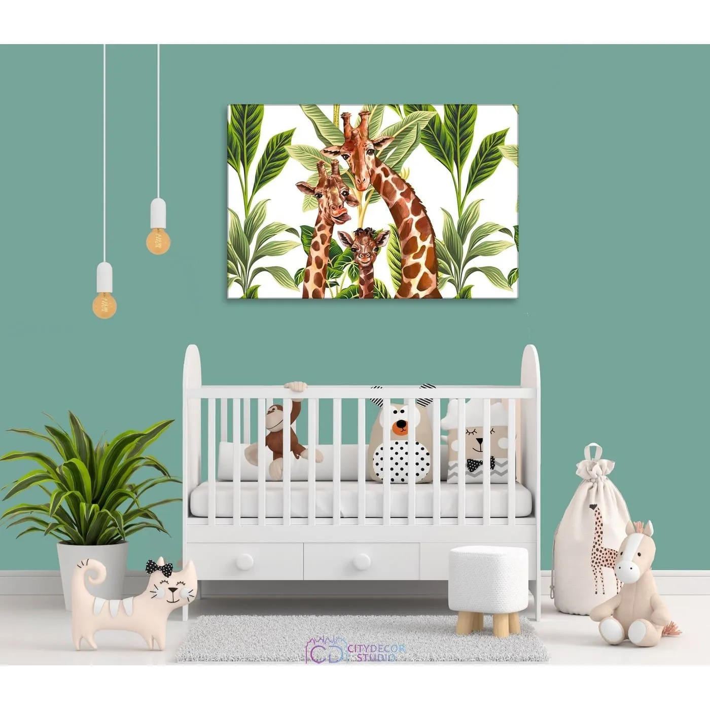Модульная картина Citydecor Веселая семейка арт. 1.177 (1 модуль) 60x90 см