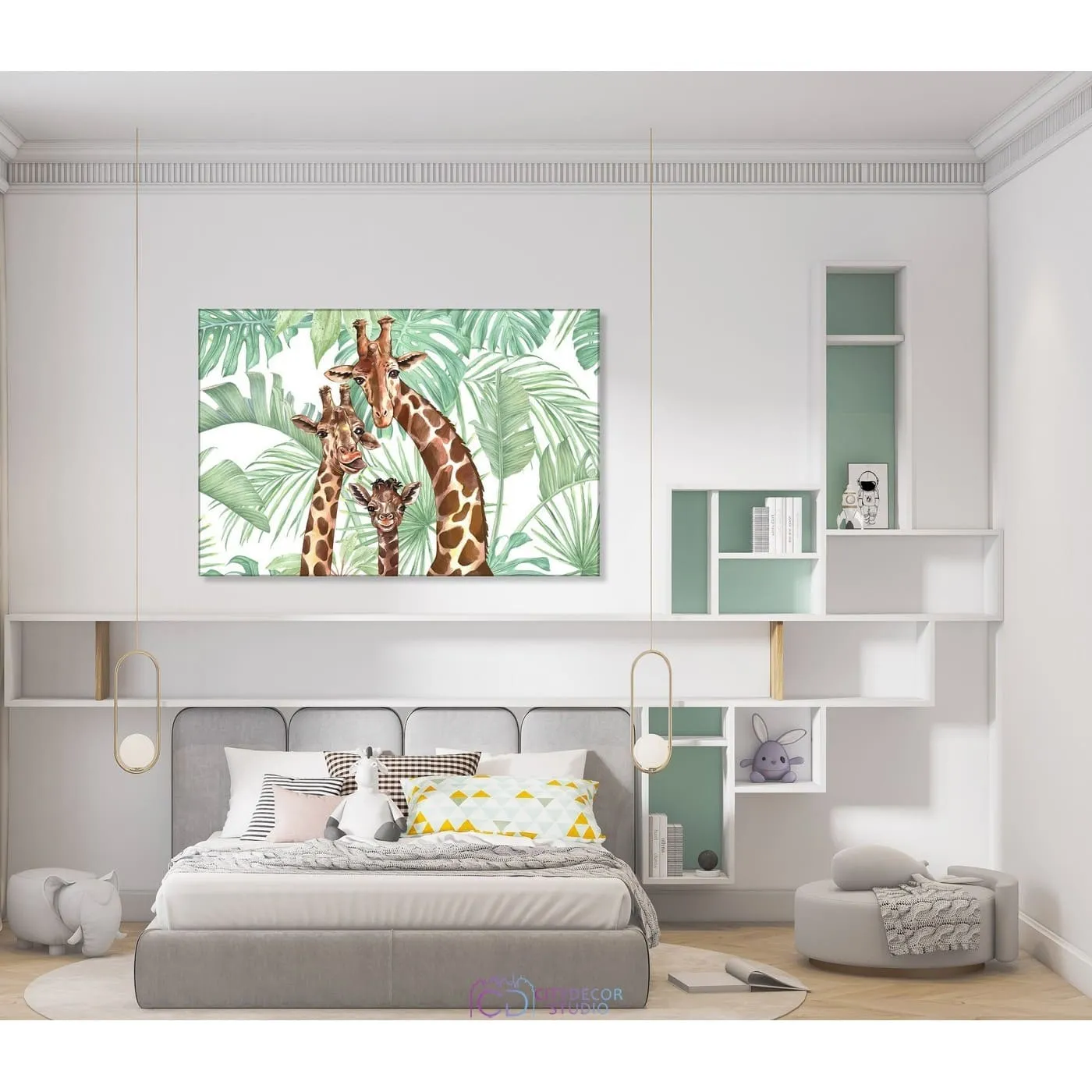 Модульная картина Citydecor Веселая семейка арт. 1.179 (1 модуль) 60x90 см