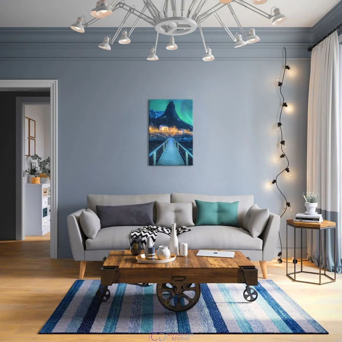 Модульная картина Citydecor Новый Год арт. 1.215 (1 модуль) 60x90 см