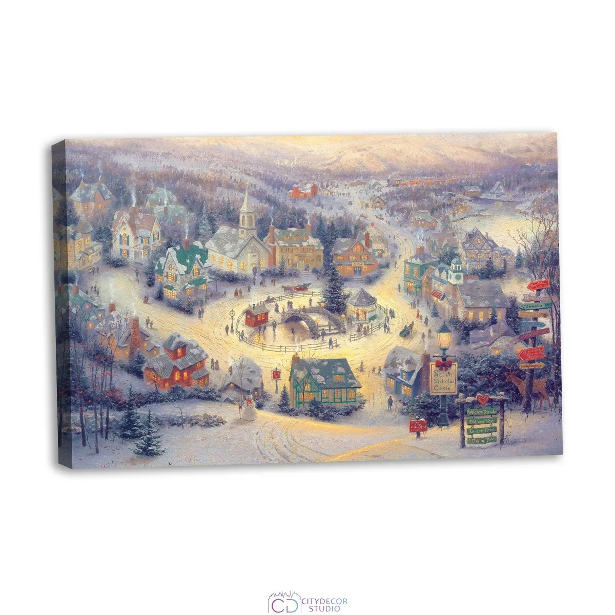 Модульная картина Citydecor Новый Год арт. 1.217 (1 модуль) 60x90 см