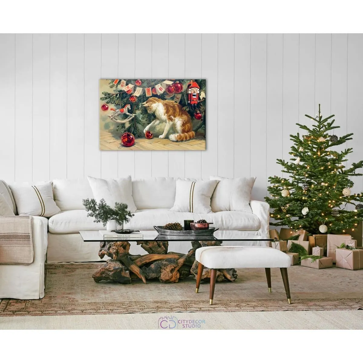 Модульная картина Citydecor Новый Год арт. 1.218 (1 модуль) 60x90 см