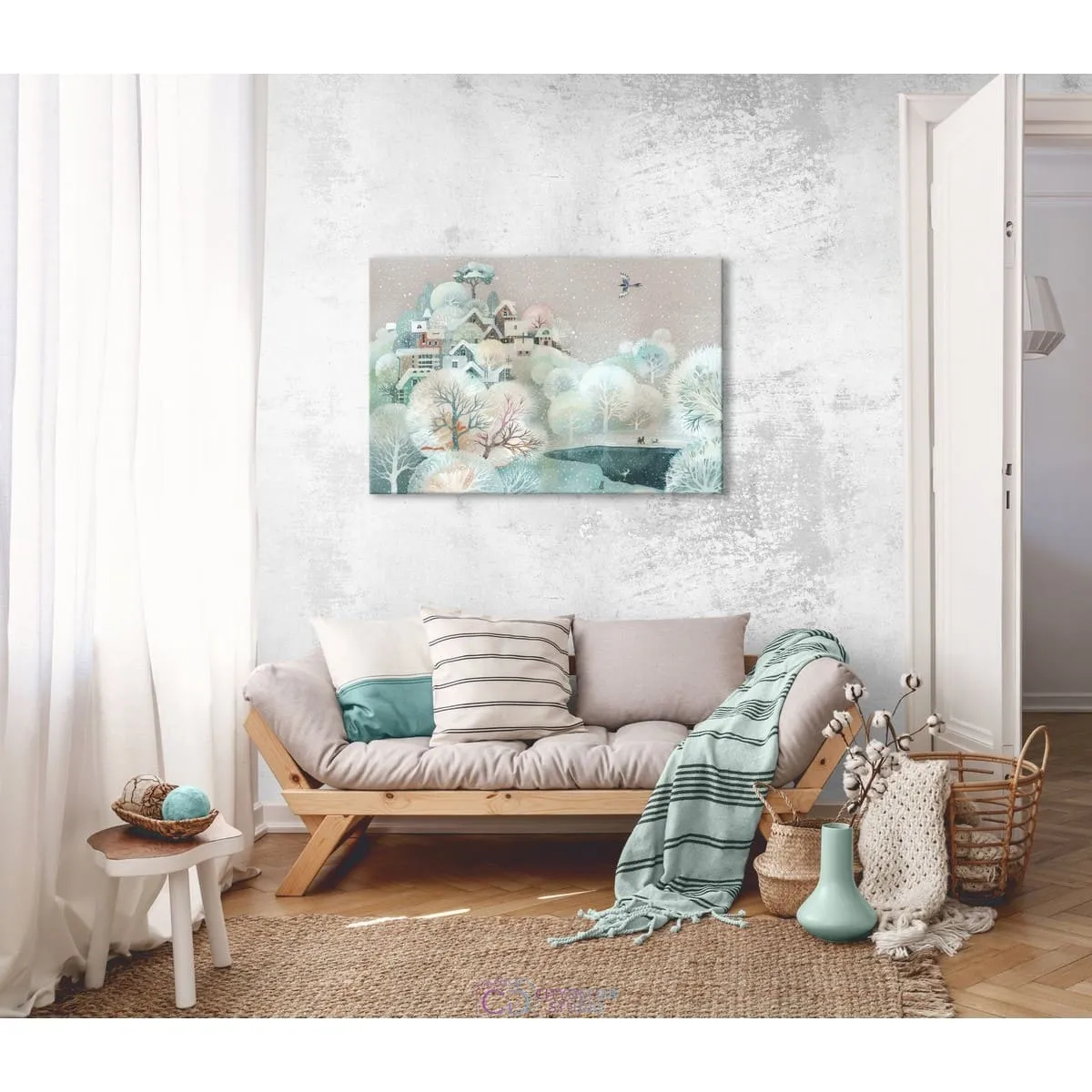 Модульная картина Citydecor Новый Год арт. 1.219 (1 модуль) 60x90 см