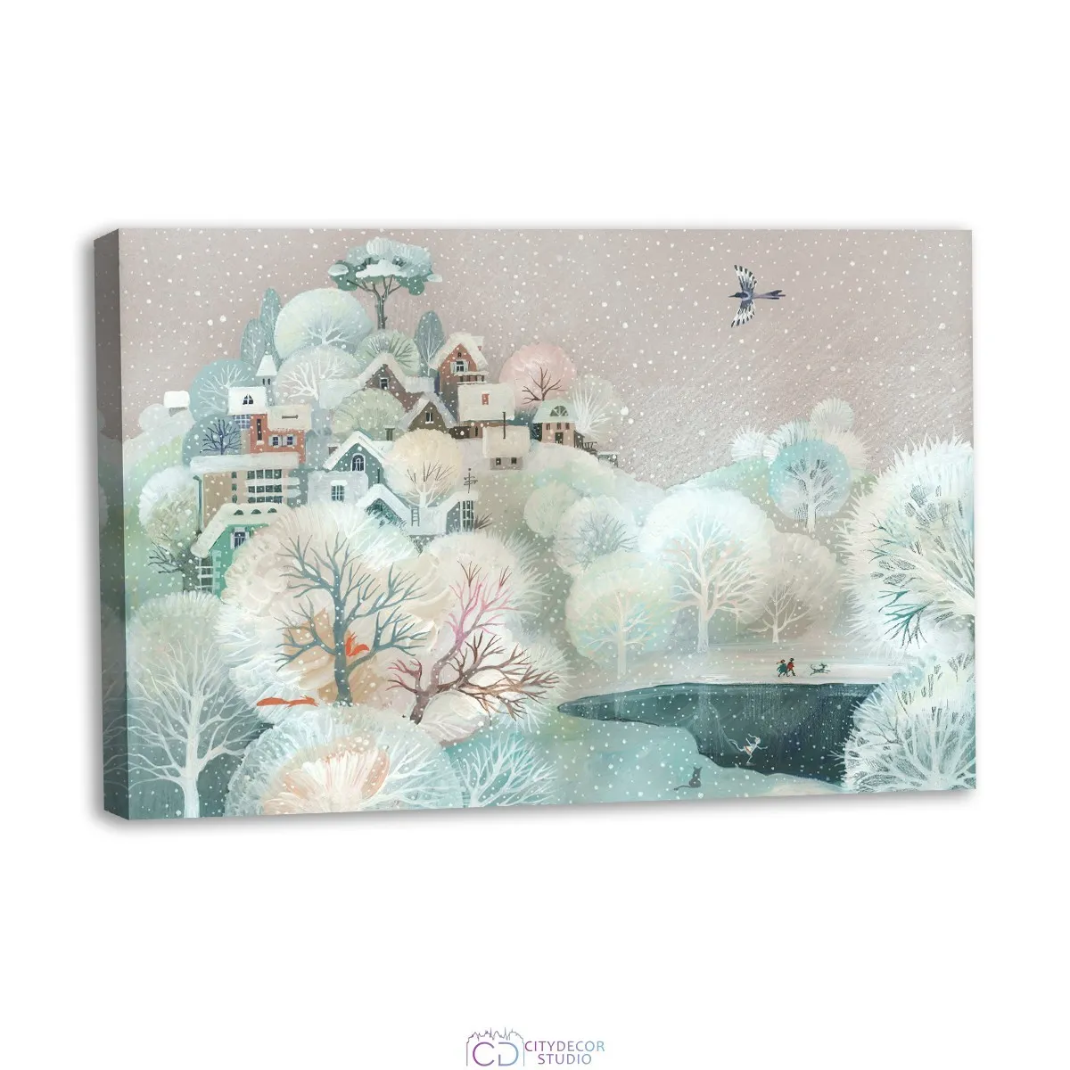 Модульная картина Citydecor Новый Год арт. 1.219 (1 модуль) 60x90 см