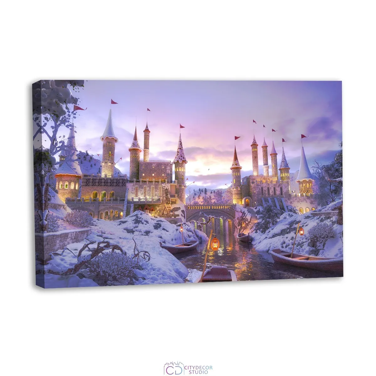 Модульная картина Citydecor Новый Год арт. 1.220 (1 модуль) 60x90 см