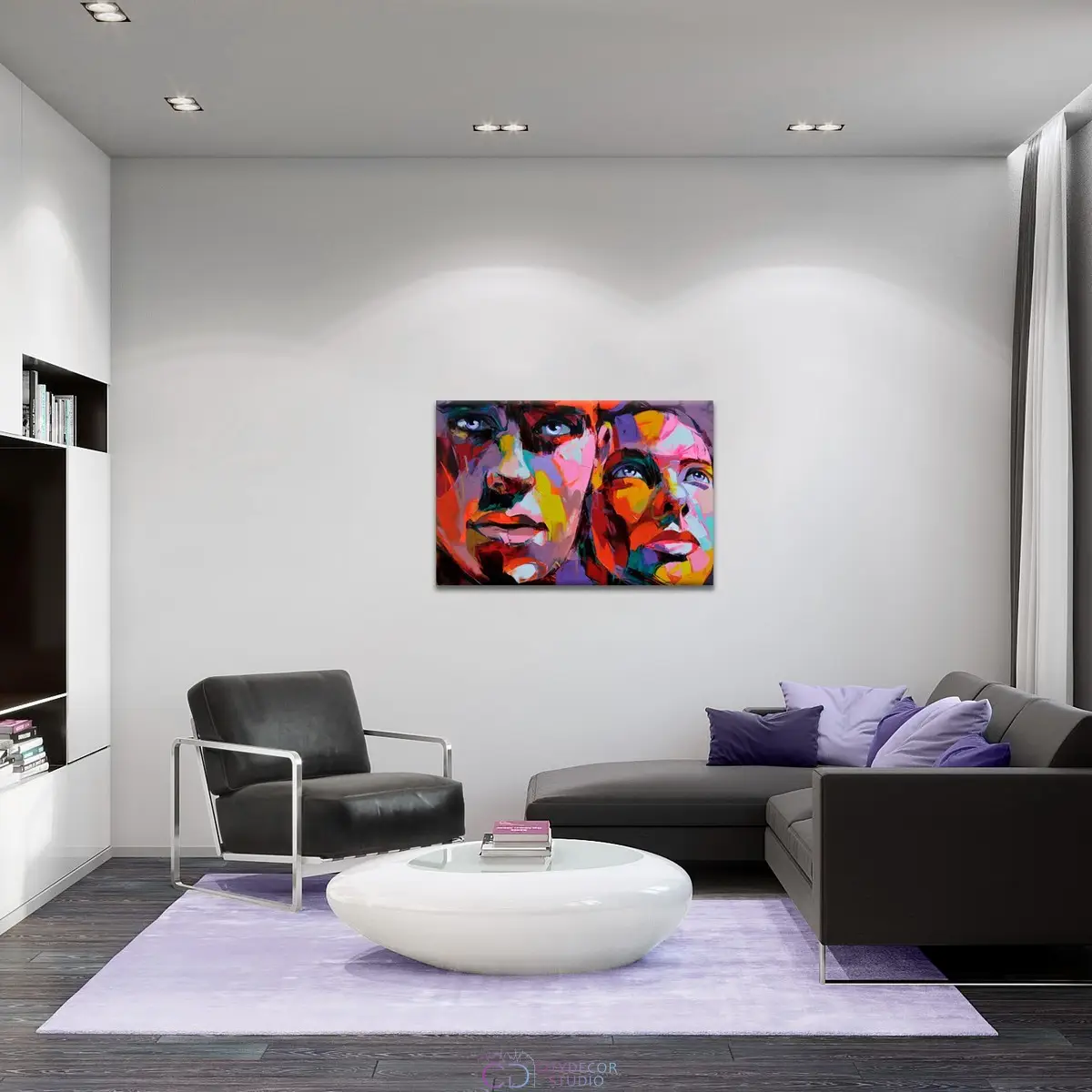 Модульная картина Citydecor Абстракция арт.1.235 (1 модуль) 60x90 см