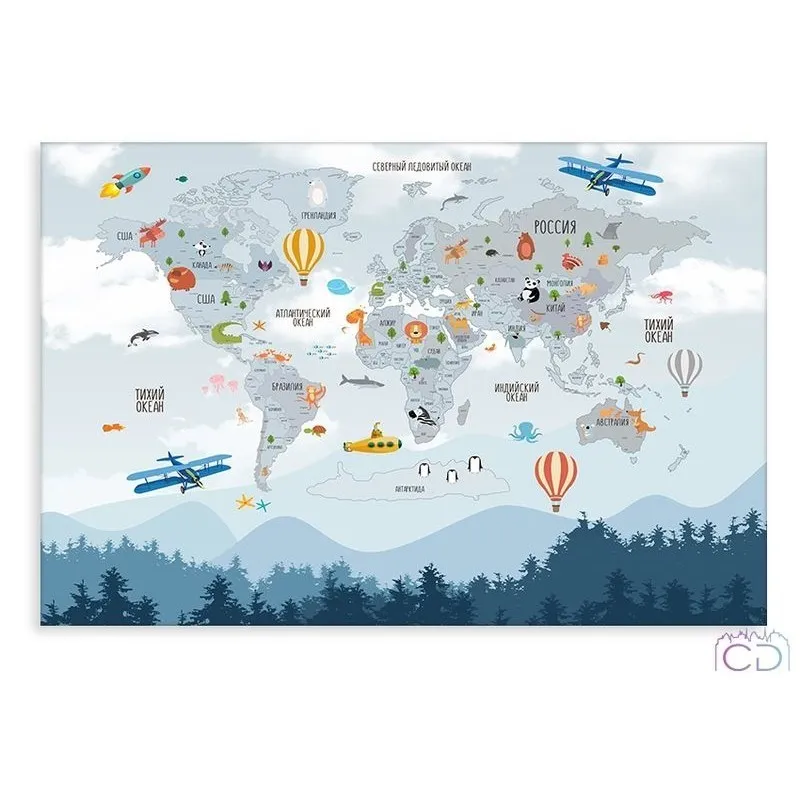 Модульная картина Citydecor Детская арт. 1.24 (1 модуль) 60x90 см