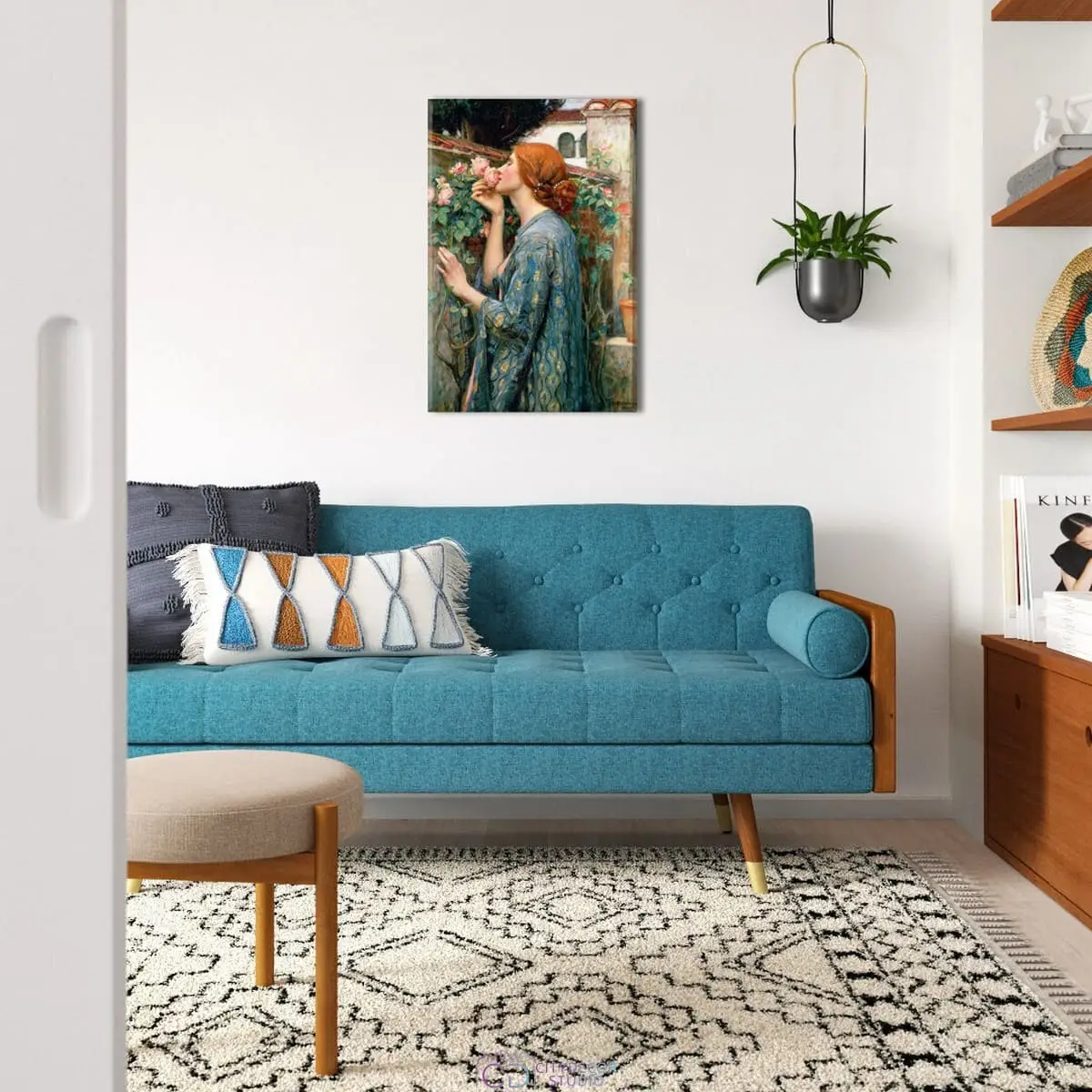 Модульная картина Citydecor "Душа розы", Джон Уильям Уотерхаус. Репродукция, арт. 1.252 (1 модуль) 60x90 см