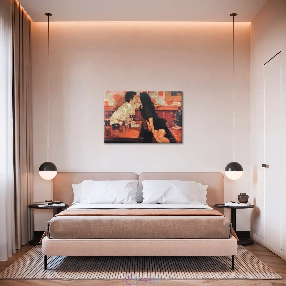 Модульная картина Citydecor "Желание II", Джозеф Ларассо. Репродукция, арт. 1.257 (1 модуль) 60x90 см