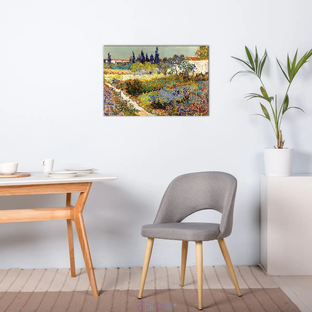Модульная картина Citydecor "Сад в Арле", Винсент ван Гог. Репродукция, арт. 1.279 (1 модуль) 60x90 см