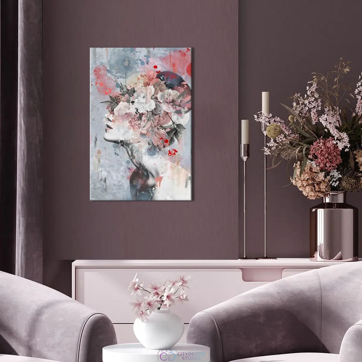 Модульная картина Citydecor Абстракция арт. 1.283 (1 модуль) 60x90 см