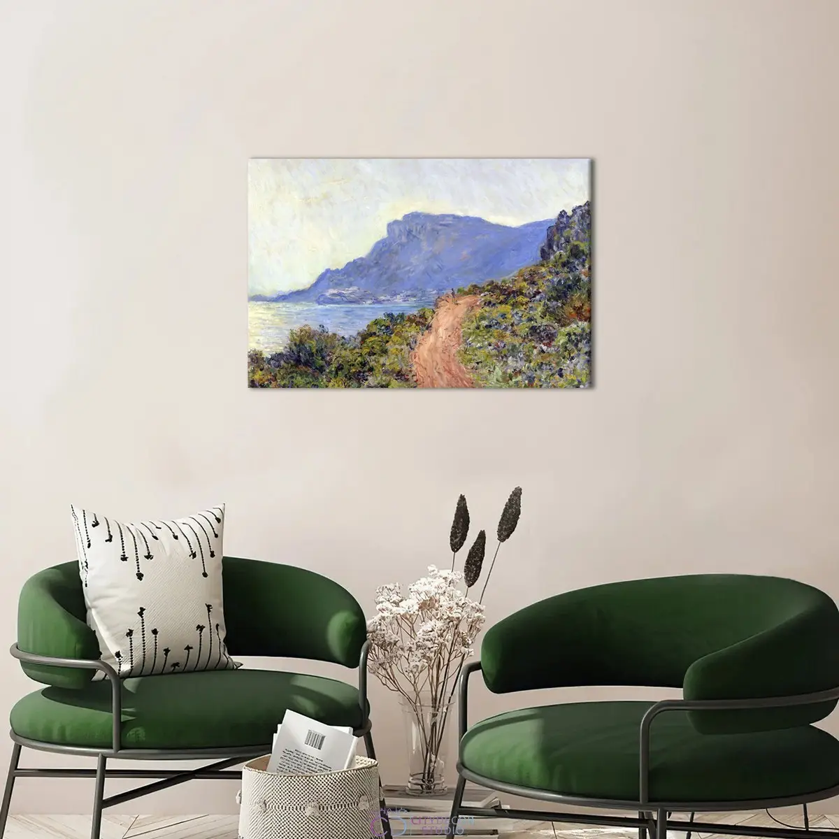 Модульная картина Citydecor &quot;Горная дорога в Монако&quot;, Клод Моне. Репродукция, арт. 1.292 (1 модуль) 60x90 см