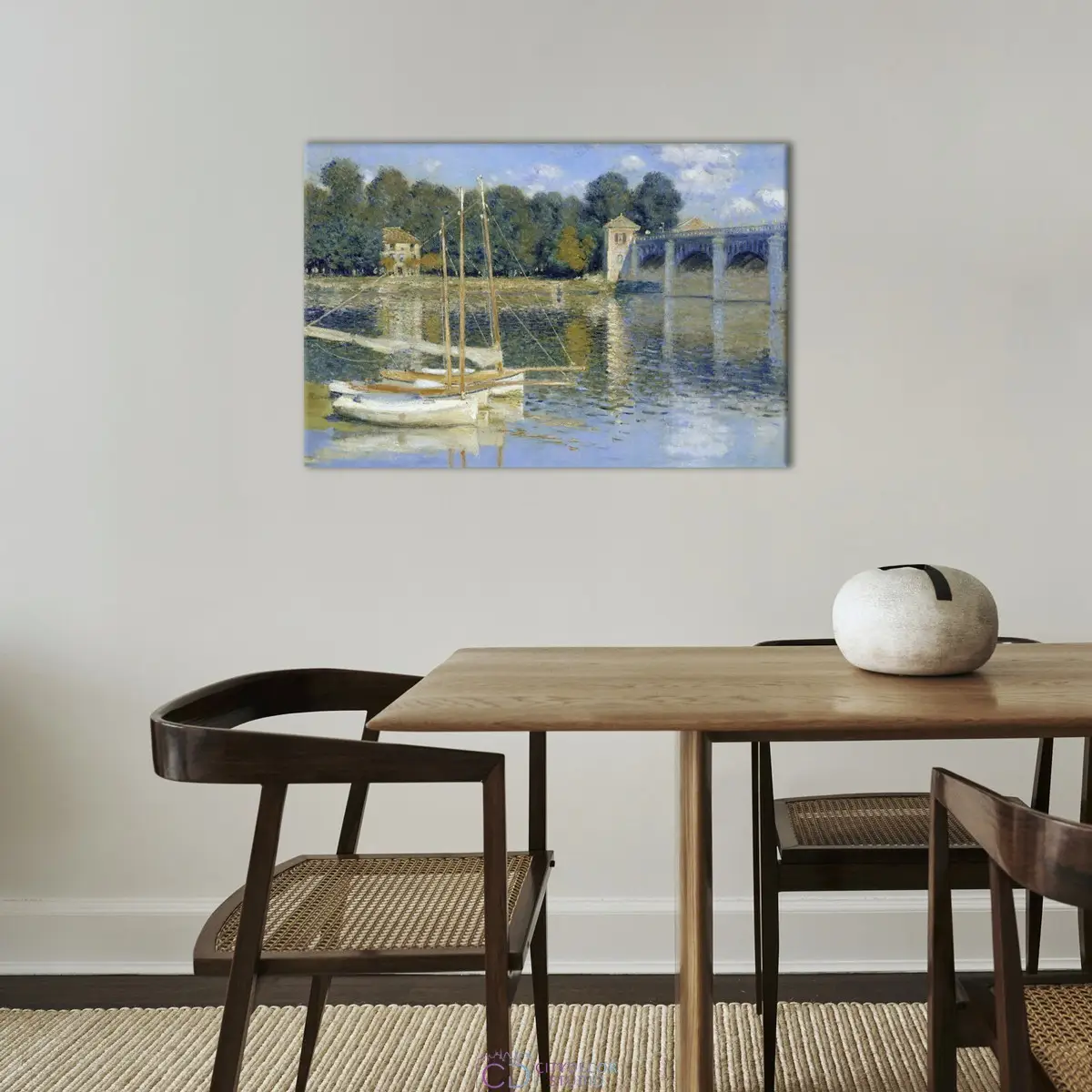 Модульная картина Citydecor "Мост в Аржантее", Клод Моне. Репродукция, арт. 1.294 (1 модуль) 60x90 см