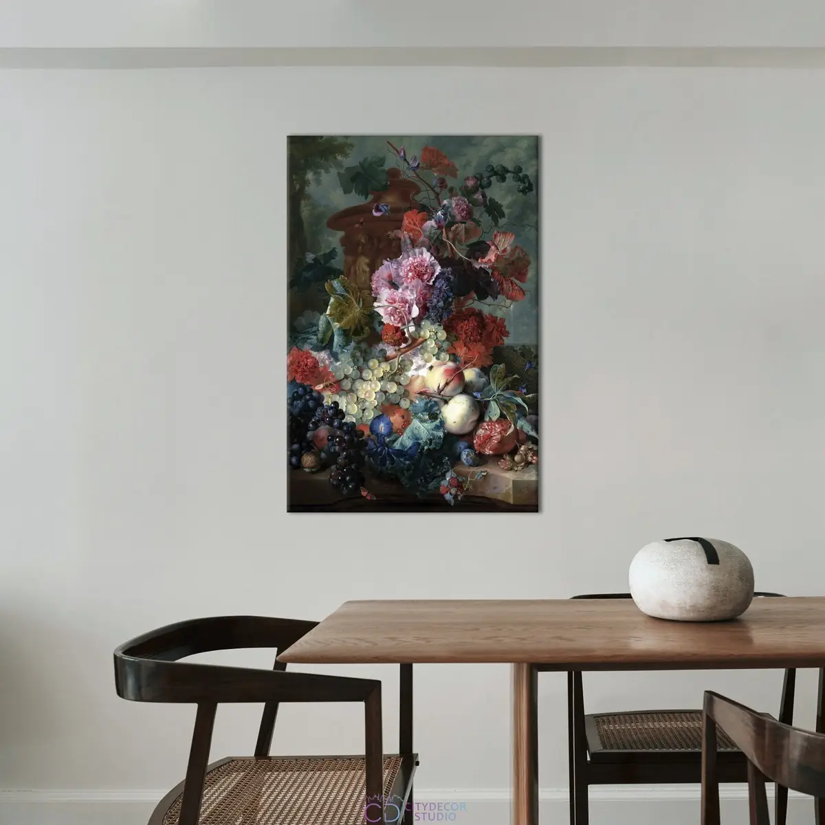 Модульная картина Citydecor "Фрукты и цветы", Ян ван Хейсум. Репродукция, арт. 1.315 (1 модуль) 60x90 см