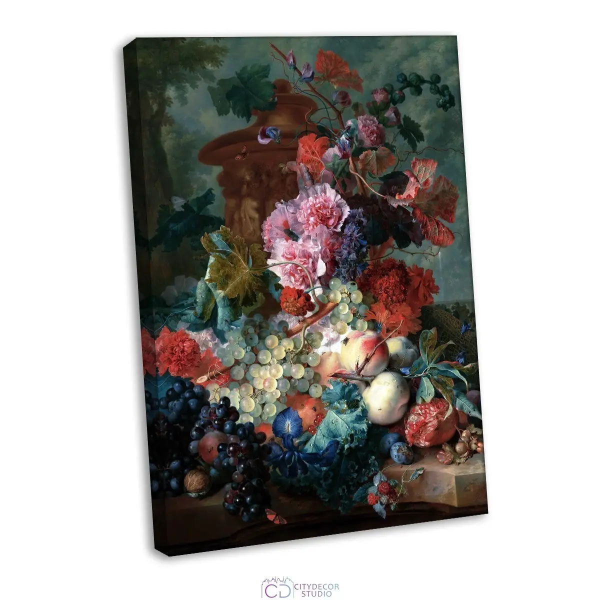 Модульная картина Citydecor "Фрукты и цветы", Ян ван Хейсум. Репродукция, арт. 1.315 (1 модуль) 60x90 см