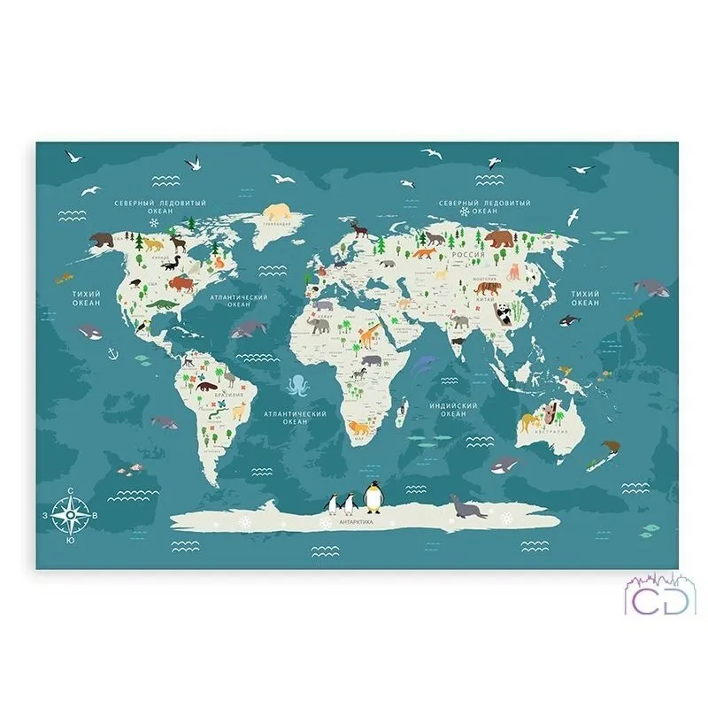 Модульная картина Citydecor Детская арт. 1.37 (1 модуль) 60x90 см