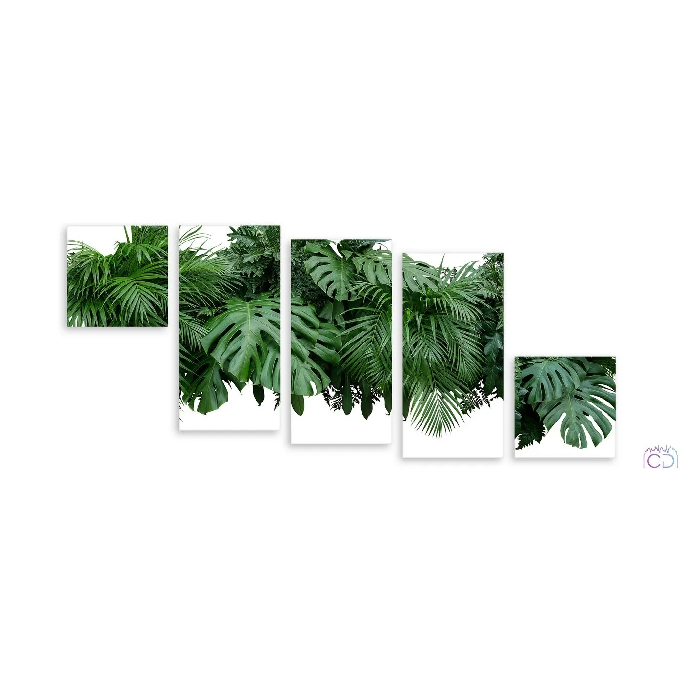 Модульная картина Citydecor Цветы/Растения арт. 10.6 (5 модулей) 85x197 см