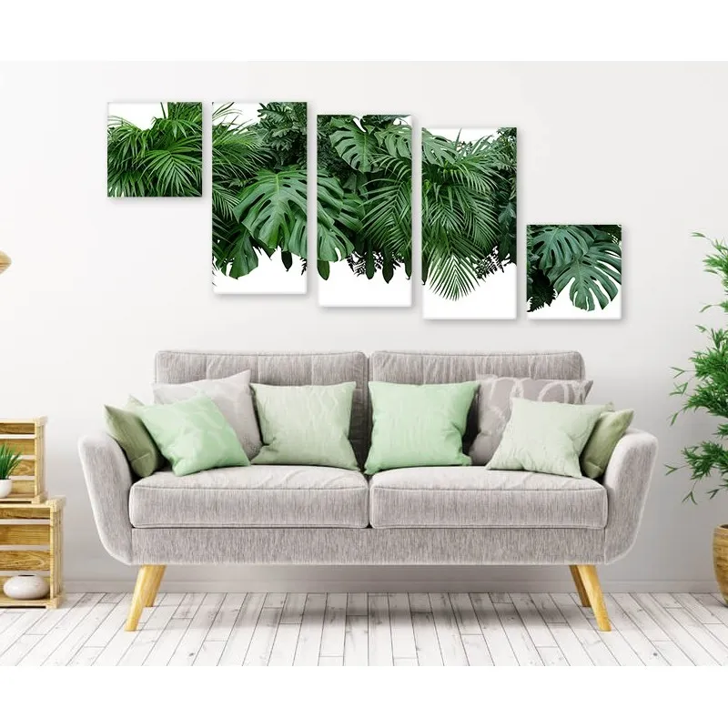 Модульная картина Citydecor Цветы/Растения арт. 10.6 (5 модулей) 85x197 см