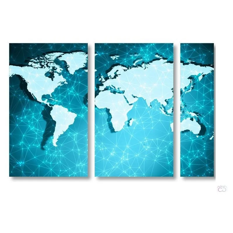 Модульная картина Citydecor Карты арт. 11.12 (3 модуля) 75x118 см