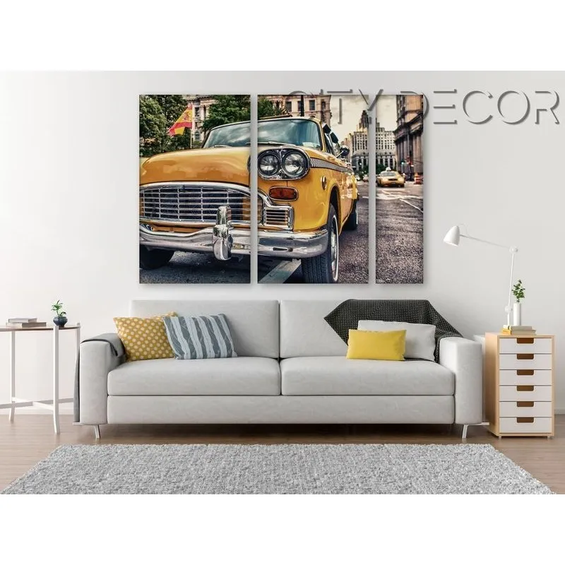 Модульная картина Citydecor Транспорт арт. 11.16 (3 модуля) 75x118 см