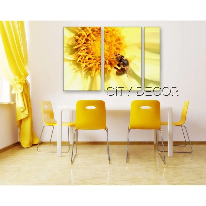 Модульная картина Citydecor Цветы/Растения арт. 11.20 (3 модуля) 75x118 см