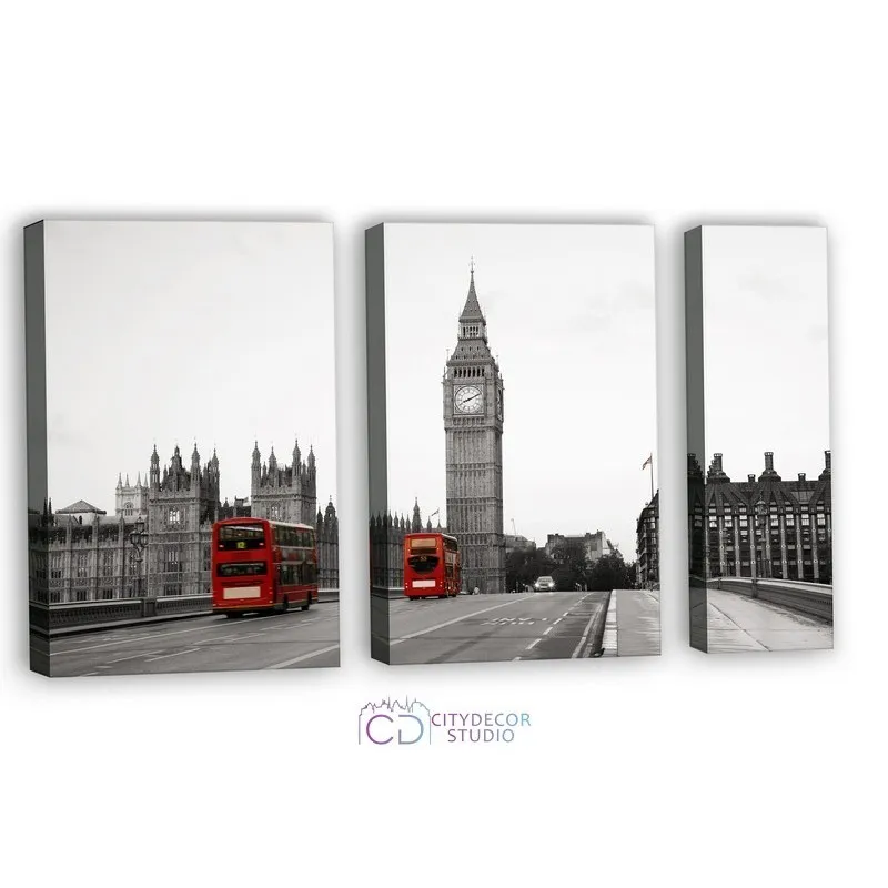 Модульная картина Citydecor Транспорт арт. 11.27 (3 модуля) 75x118 см