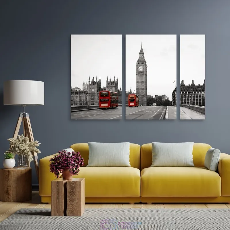 Модульная картина Citydecor Транспорт арт. 11.27 (3 модуля) 75x118 см