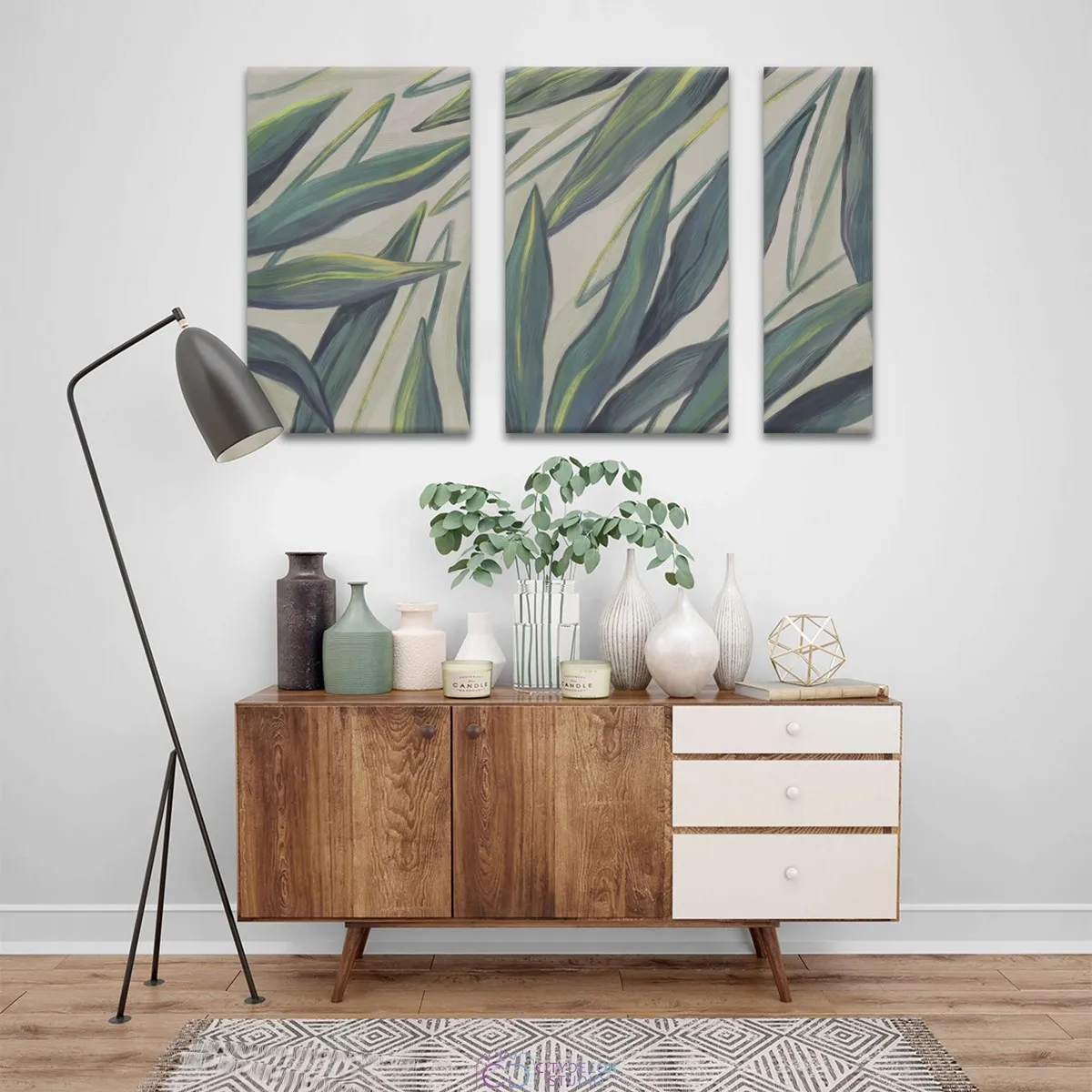 Модульная картина Citydecor Sunset арт. 11.31 (3 модуля) 75x118 см