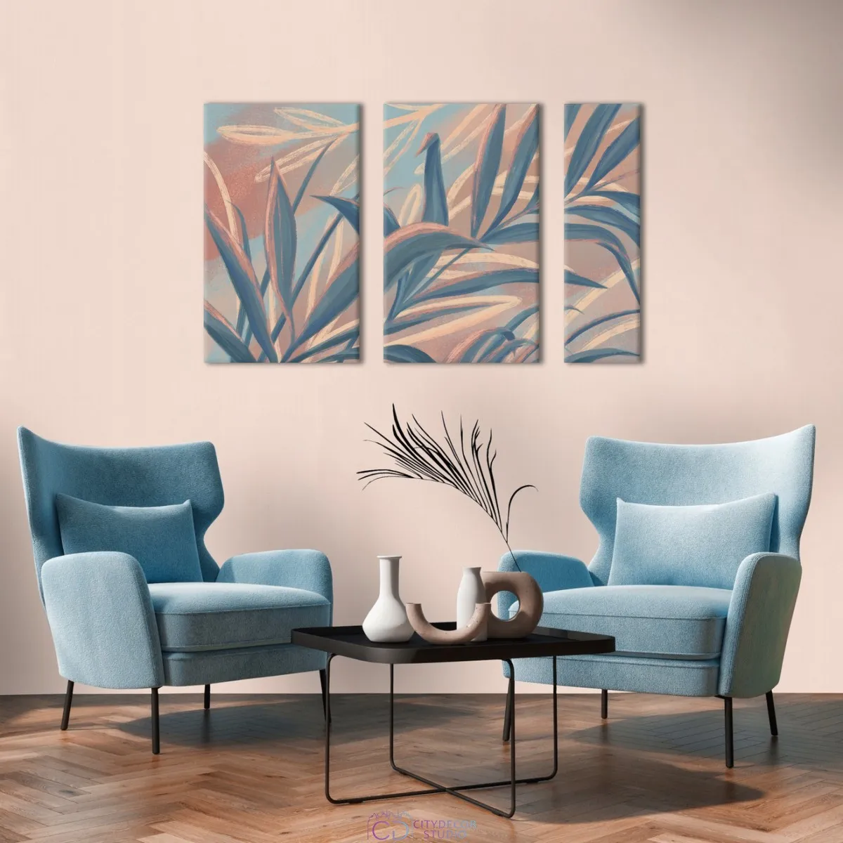 Модульная картина Citydecor Sunset арт. 11.41 (3 модуля) 75x118 см