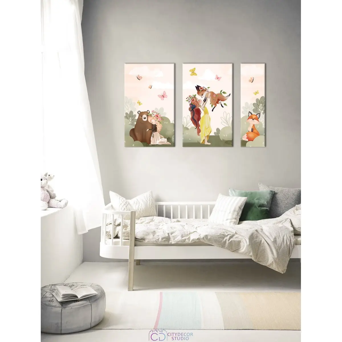 Модульная картина Citydecor Детская арт.11.46 (3 модуля) 75x118 см