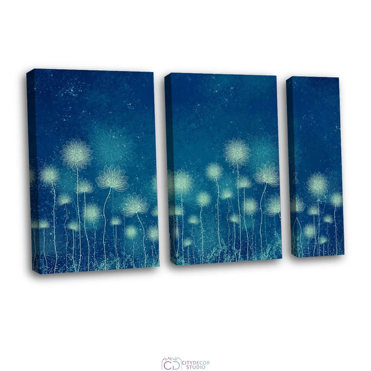 Дизайнерская модульная картина Citydecor Невесомость арт. 11.50 (3 модуля) 75x118 см