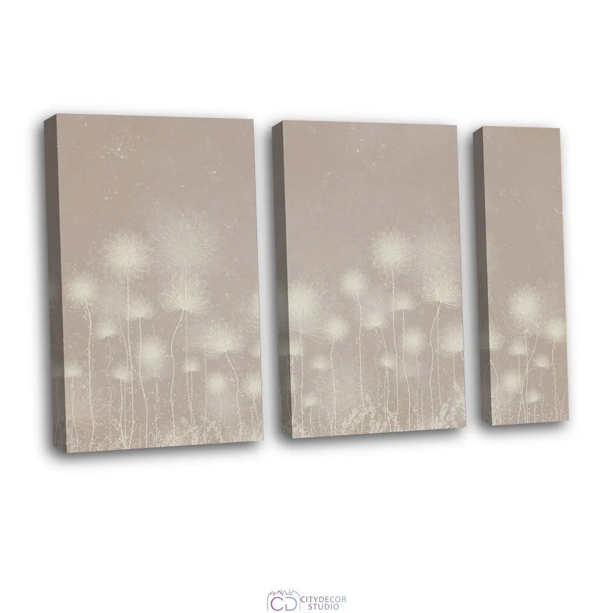 Дизайнерская модульная картина Citydecor Невесомость арт. 11.54 (3 модуля) 75x118 см