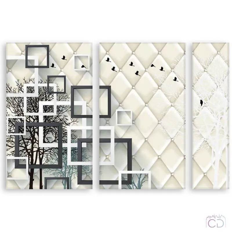 Модульная картина Citydecor Абстракция арт. 11.7 (3 модуля) 75x118 см