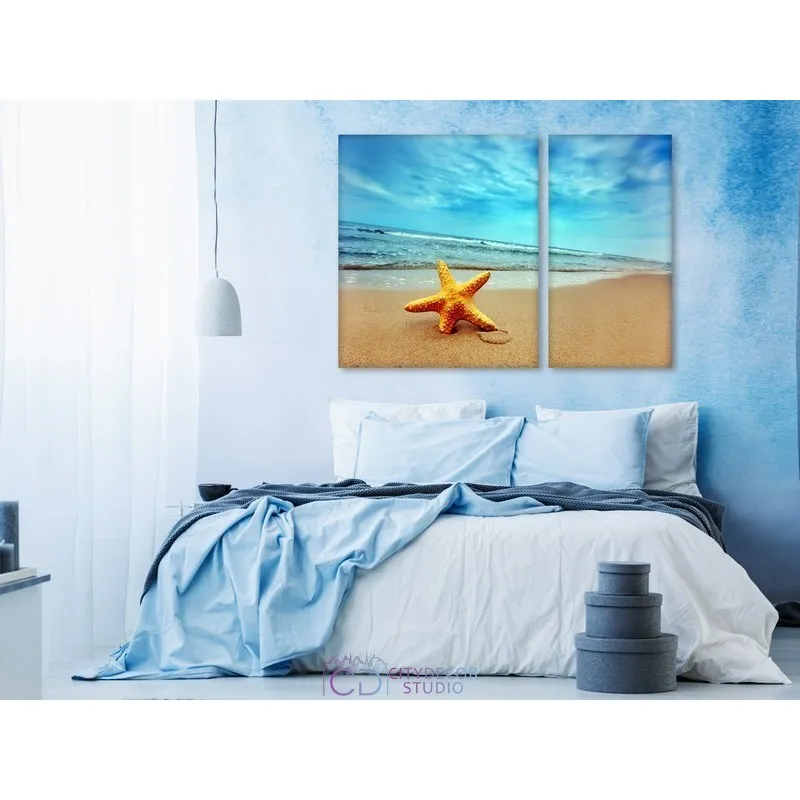 Модульная картина Citydecor Море/Водопады арт. 12.17 (2 модуля) 70x100 см