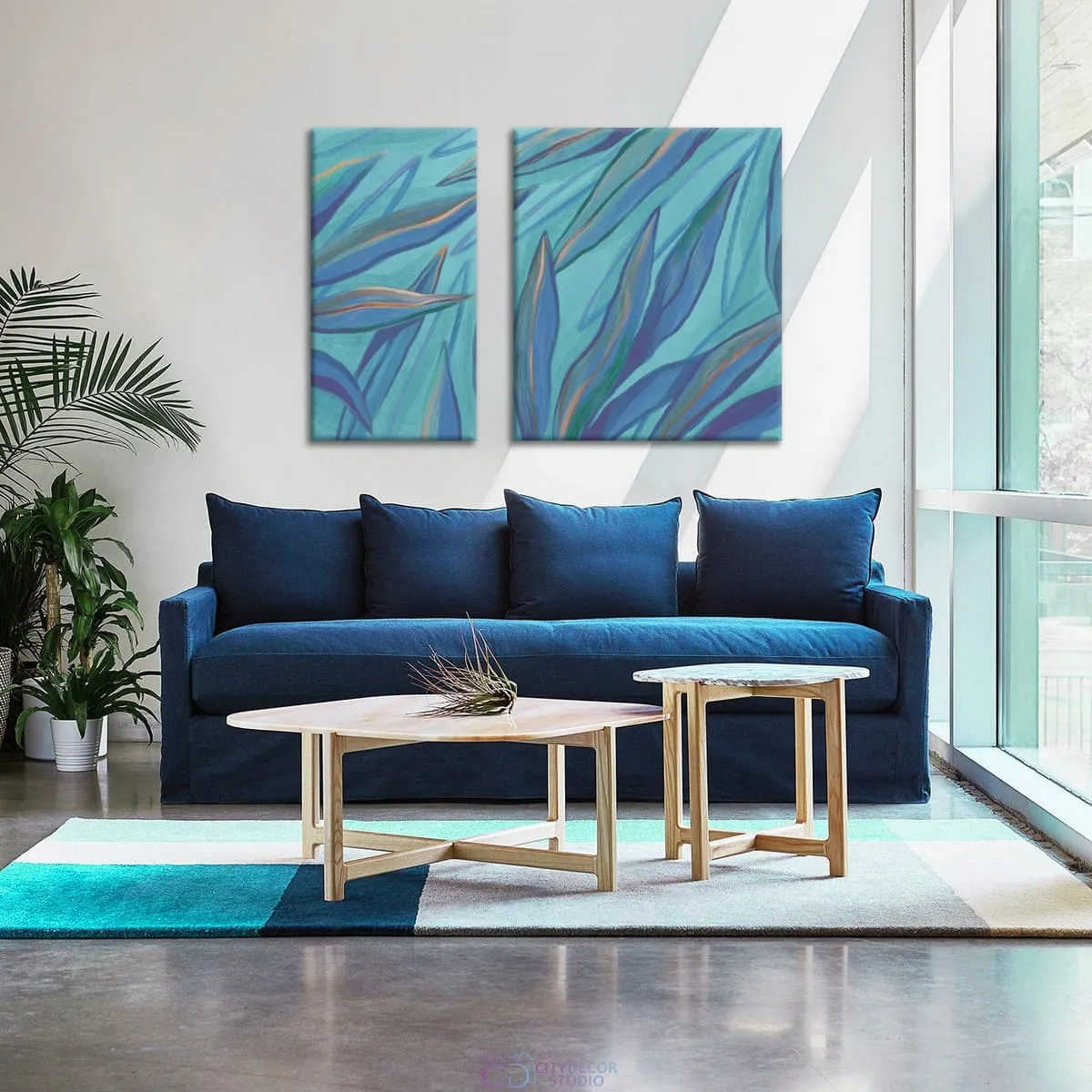 Модульная картина Citydecor Sunset арт. 12.32 (2 модуля) 70x100 см
