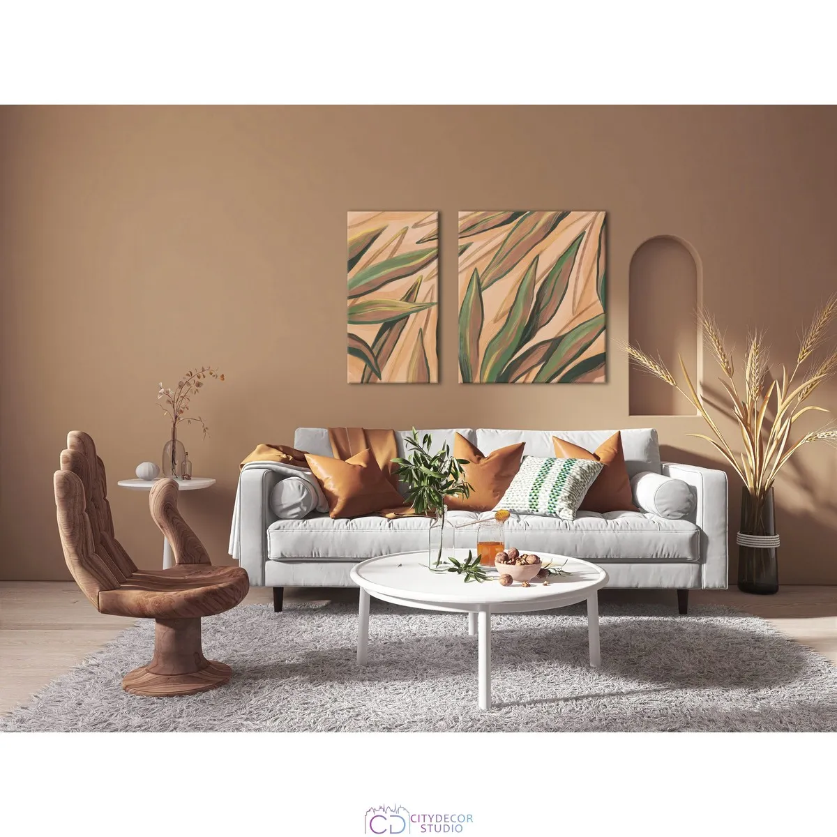Модульная картина Citydecor Sunset арт. 12.34 (2 модуля) 70x100 см
