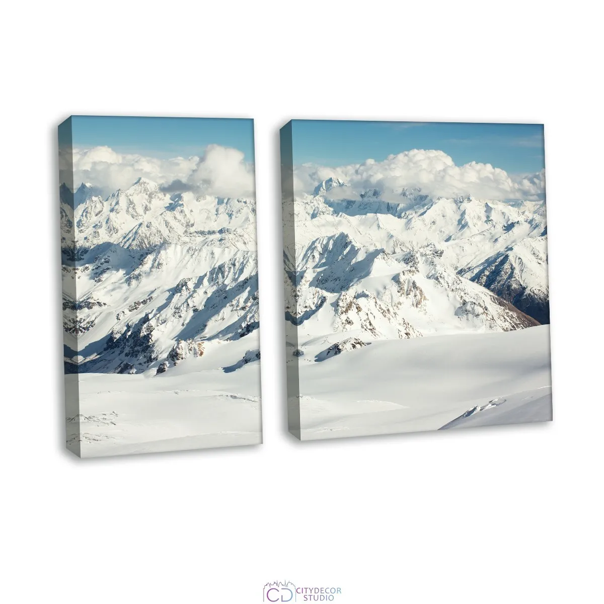 Модульная картина Citydecor Новый Год арт. 12.38 (2 модуля) 70x100 см