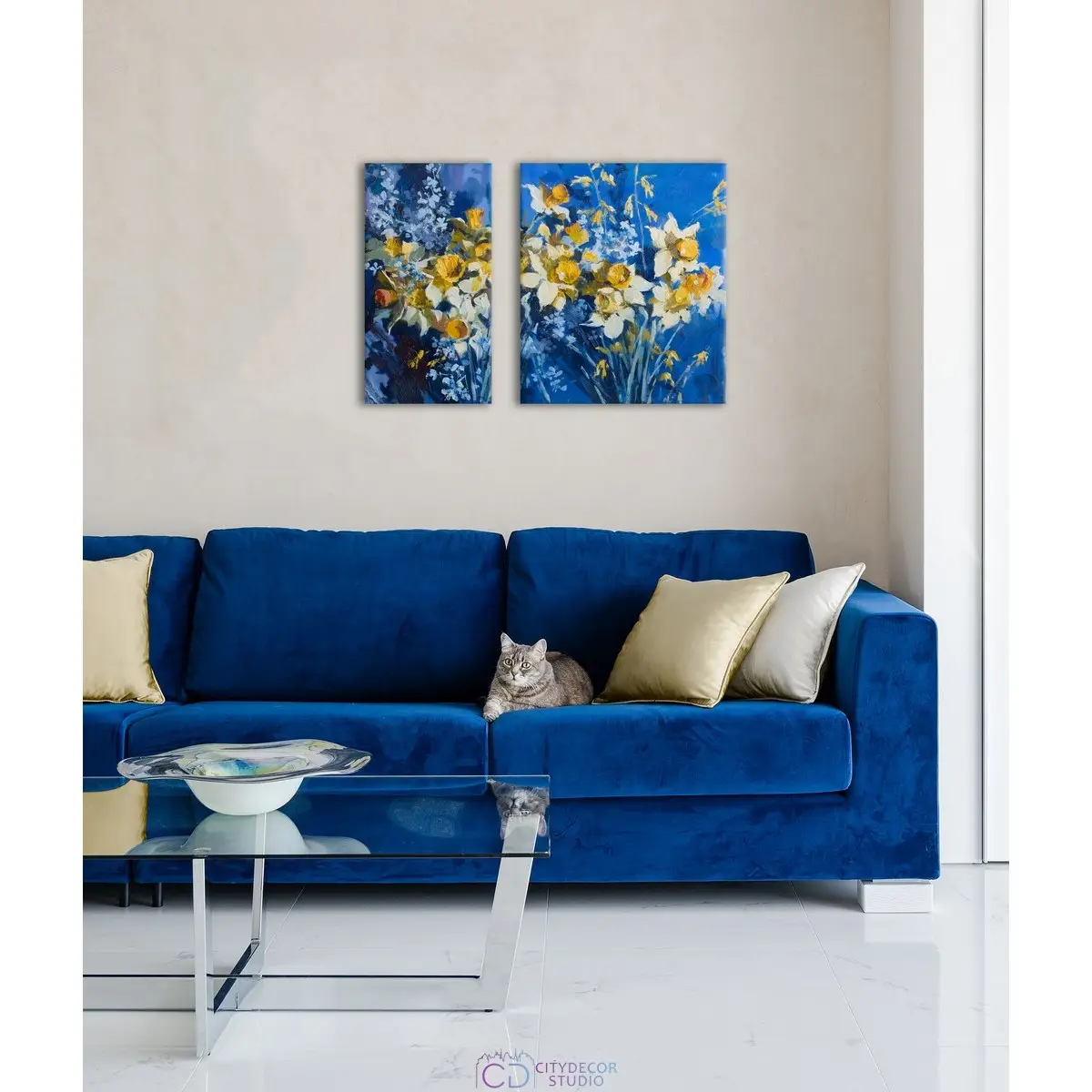 Модульная картина Citydecor Цветы/Растения арт.12.49 (2 модуля) 70x100 см