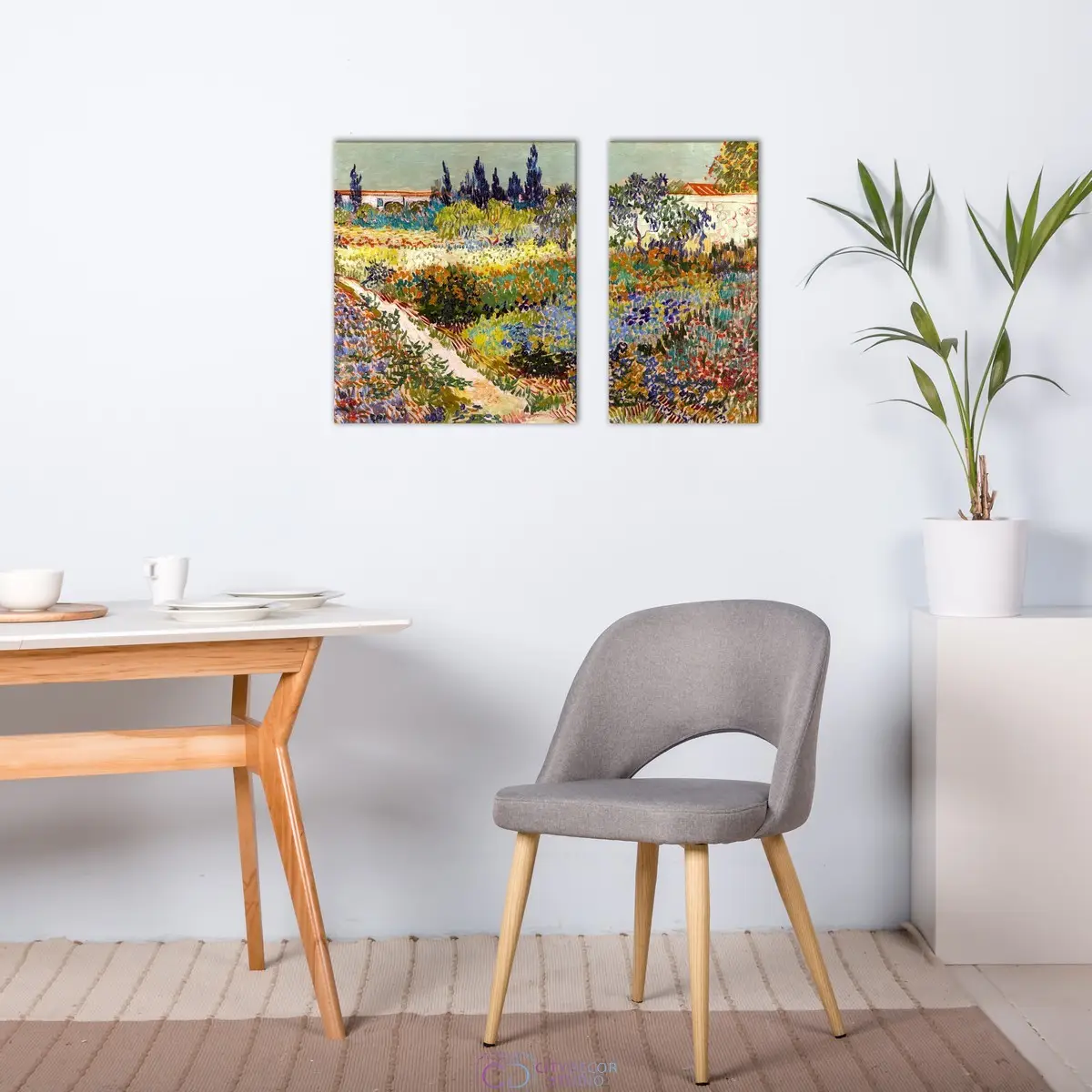 Модульная картина Citydecor "Сад в Арле", Винсент ван Гог. Репродукция, арт. 12.61 (2 модуль) 70x100 см